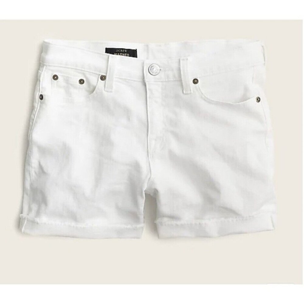 J.Crew $90 Denim Short in White Size 36 A5225